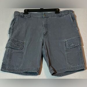 Duluth Trading Shorts Men’s 40 Gray Flex Fire Hose Cargo Work Utility Pockets